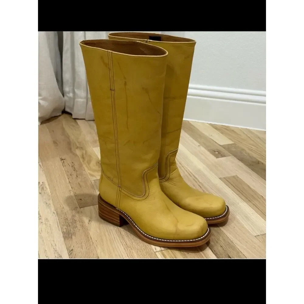Frye Campus 14L Boots Banana